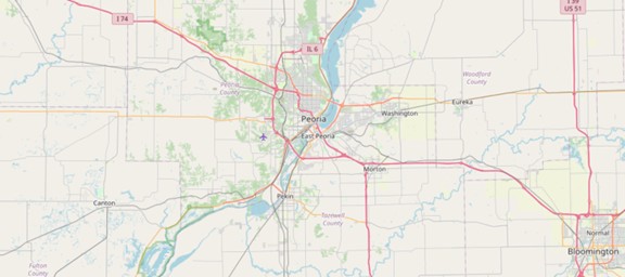 Map of Peoria